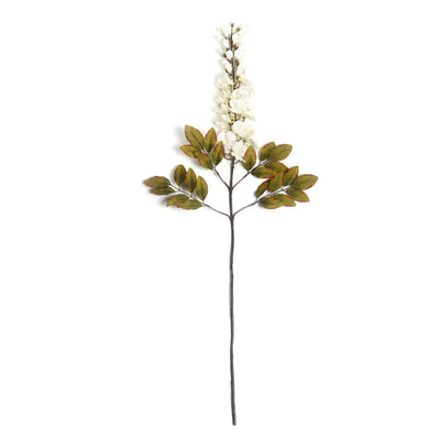White Bean Faux Flower Stem Single