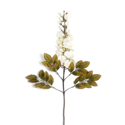 White Bean Faux Flower Stem Single