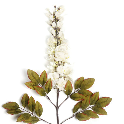 White Bean Faux Flower Stem Single