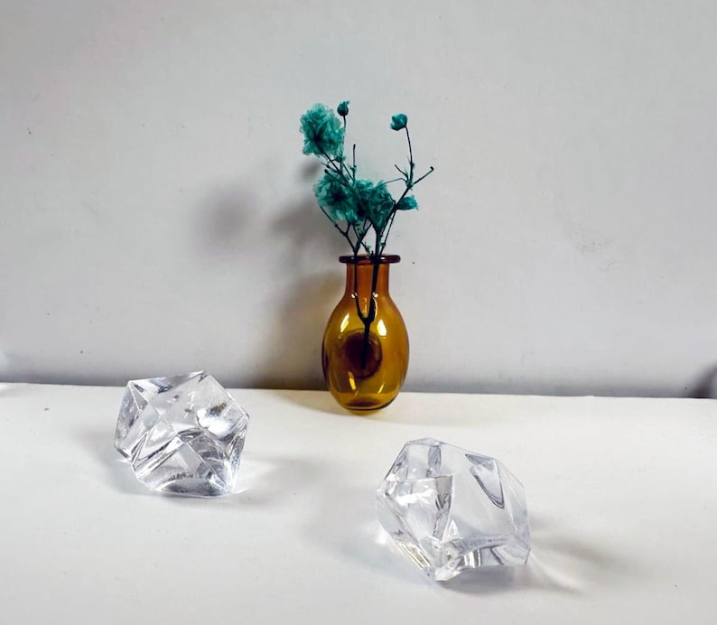 Handmade Ceramic Flower pot Magnet: (Pack Of 6 pots)