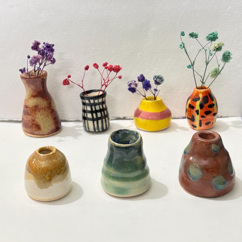 🌿 Fridge Magnet – Small Pot Flower Decoration (PACK RANDOM OF 6)